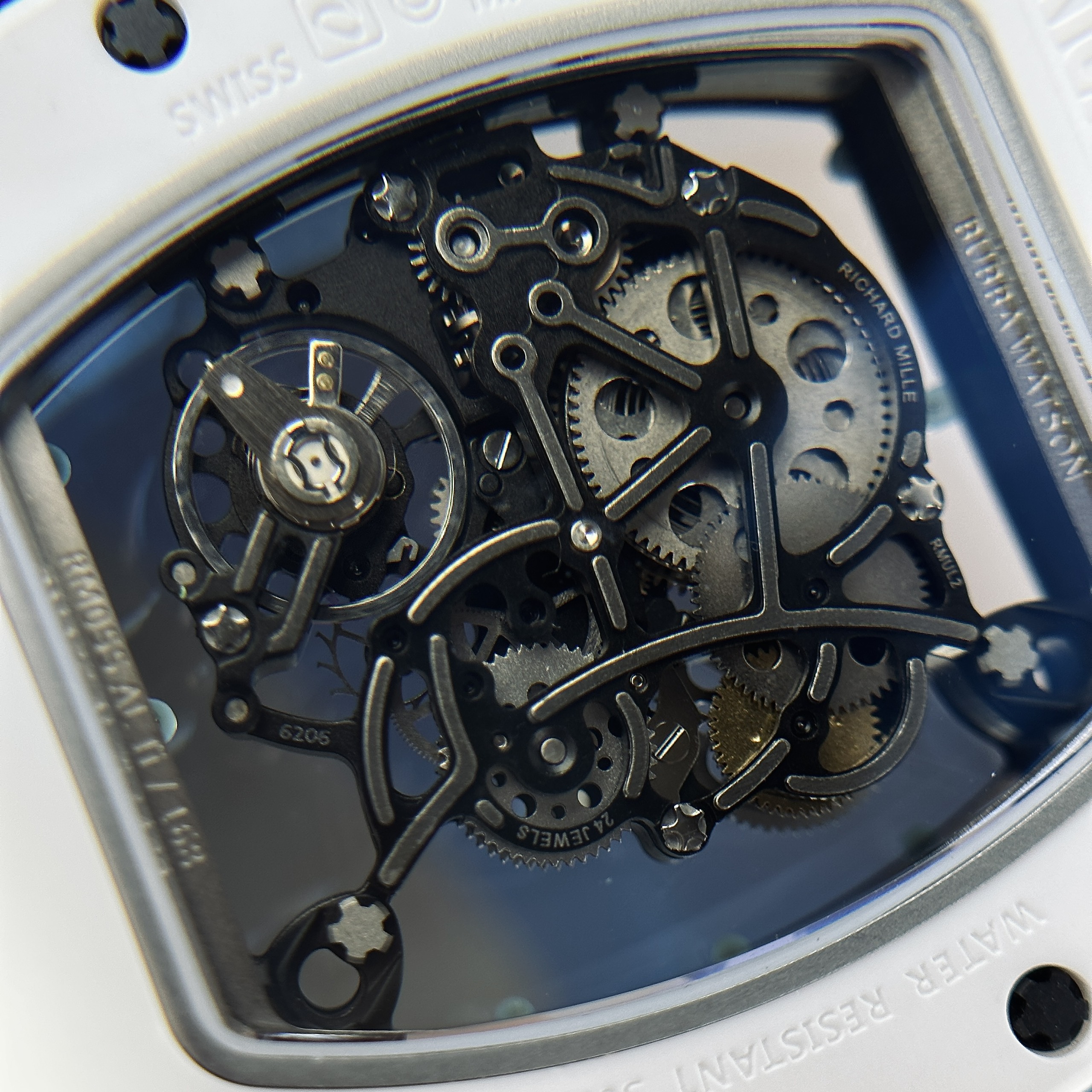 Fake Richard Mille Watch RM055 White Ceramic Bubba Watson BBR Factory 45mm - Image 11