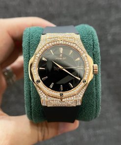 Alternative view of Hublot Orlinski King Gold Custom Full Diamonds Moissanite 40mm
