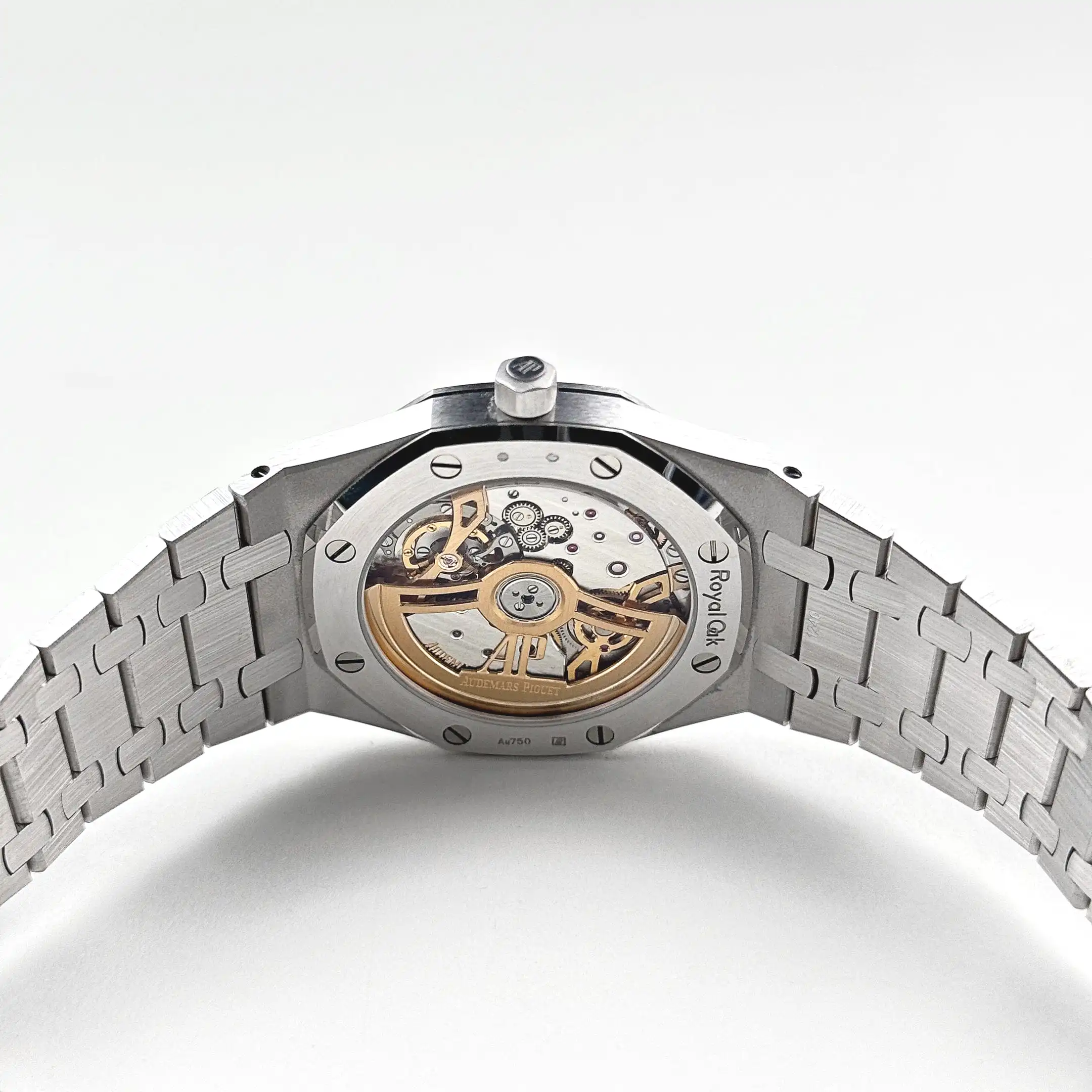 Audemars Piguet Royal Oak 16202BC.OO.1240BC.02 ‘Jumbo’ Extra-Thin White Gold Grainy Blue Dial - Image 7