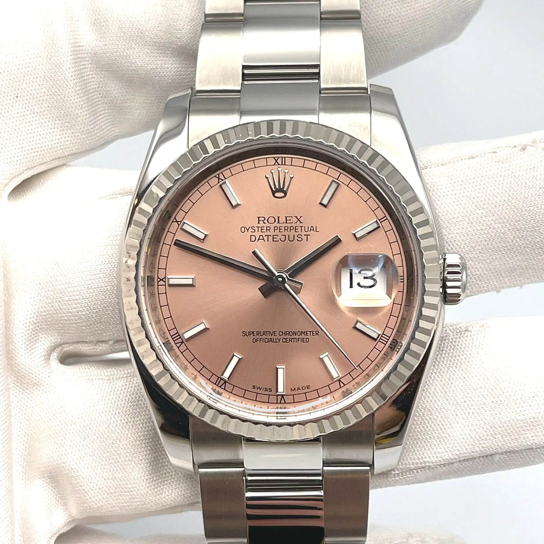 Rolex Datejust 36 116234 Stainless Steel Pink Dial Oyster - Image 3