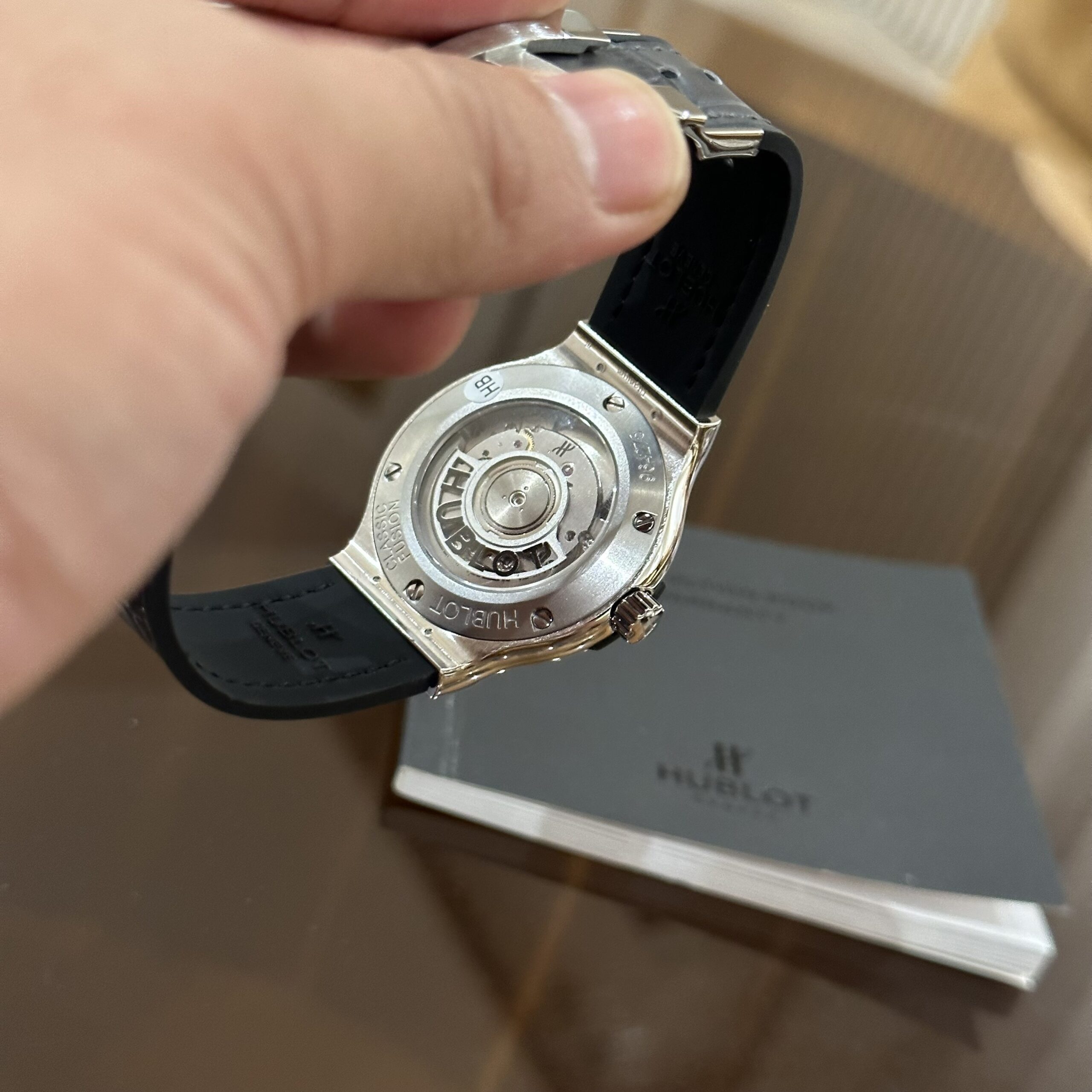 Hublot Classic Fusion Diamonds Gray Dial Watch 38mm - Image 6