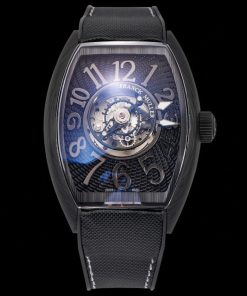 Franck Muller Grand Central Tourbillon Carbon Best Replica Watch 45mm