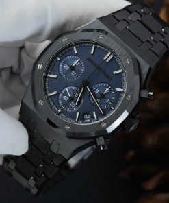 Alternative view of Audemars Piguet Royal Oak Chronograph 26240 Ceramic Case Charcoal Dial Replica 11 Watch APS Factory 41mm