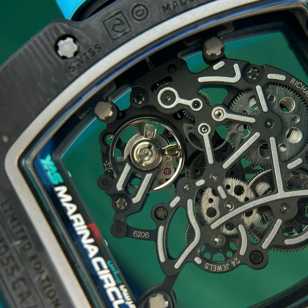 Richard Mille Crafting Carbon NTPT RM055 Blue ZF Factory 49.9×42.7mm - Image 9