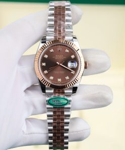 Rolex DateJust 126331 Replica11 Chocolate Dial Demi Metal Wire Factory Clean 41mm