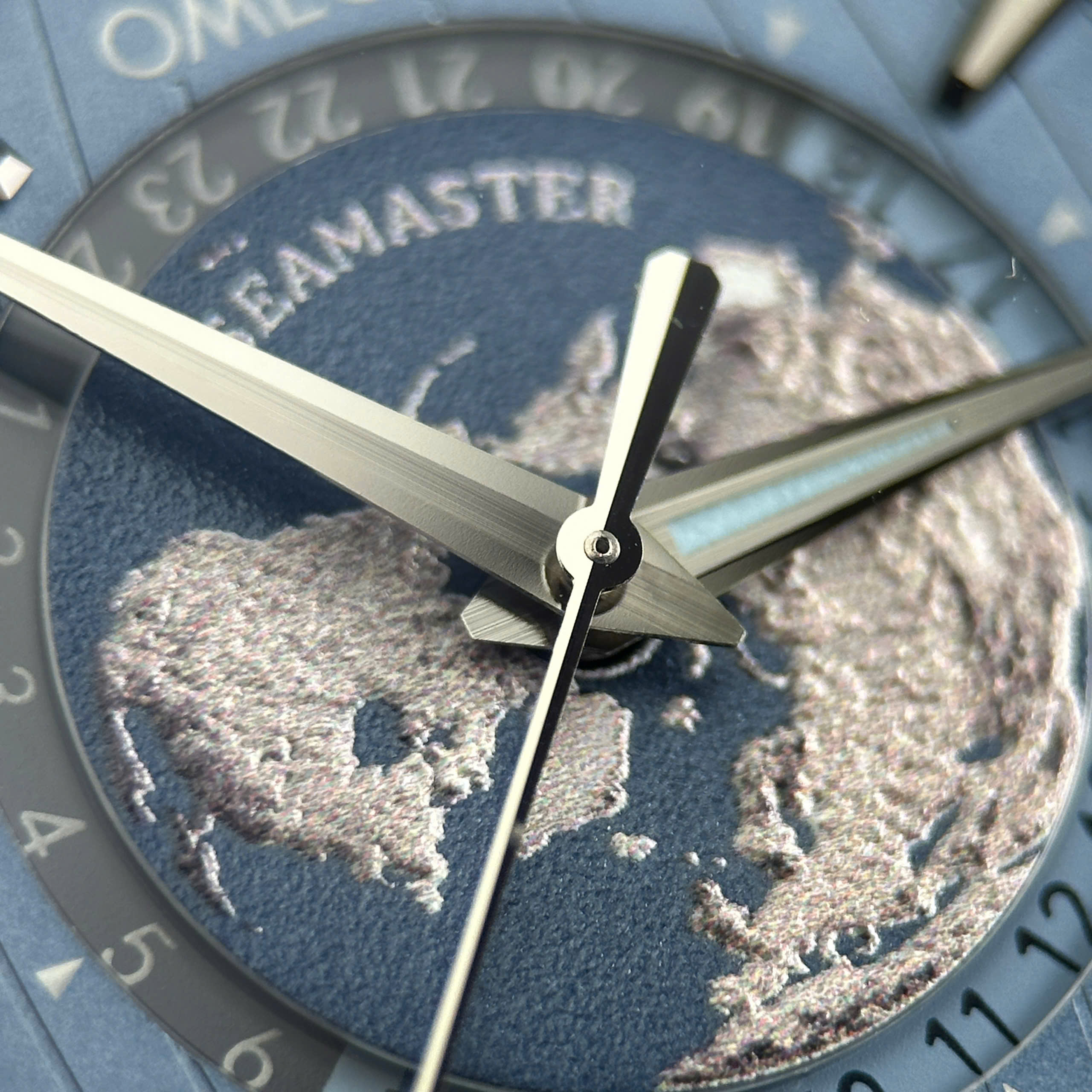 Omega Seamaster Rep11 Aqua Terra Worldtimer Dial Blue Metal Strap 43mm - Image 9