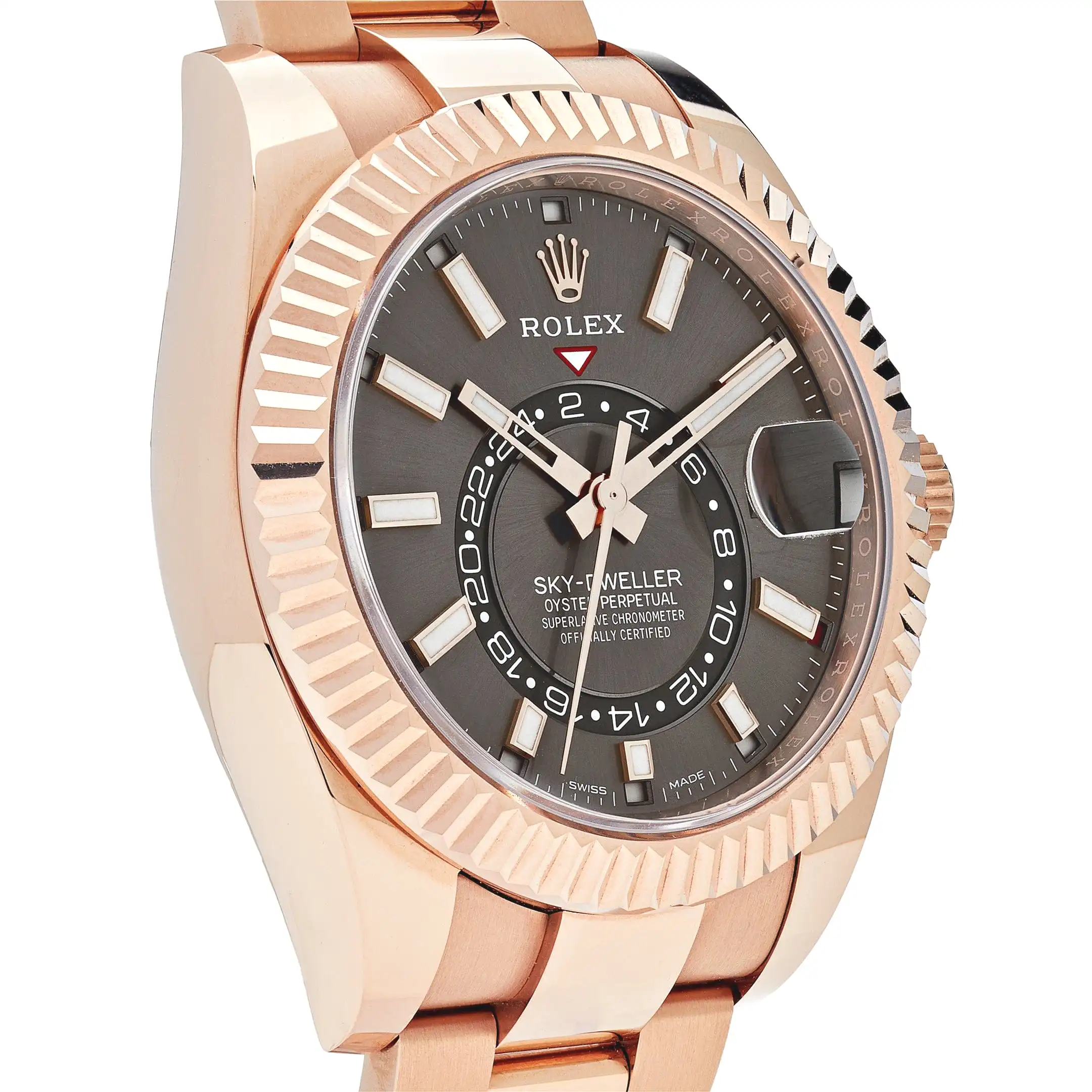 Rolex Sky-Dweller 336935 Rose Gold Rhodium Slate Grey Dial 42mm - Image 3