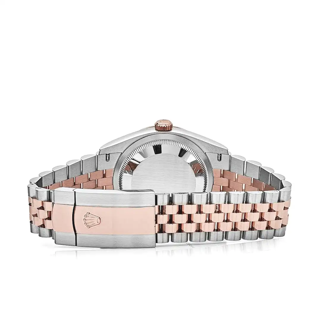 Rolex Datejust 36 126231 Rose Gold Stainless Steel Silver Fluted Motif Dial - Image 6