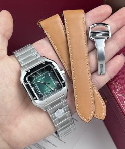 Cartier Santos de Cartier WSSA0062 Green Dial Watch BV Factory 39.8mm