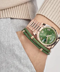 Alternative view of Rolex Day-Date 40 228235  Rose Gold Olive Green Dial