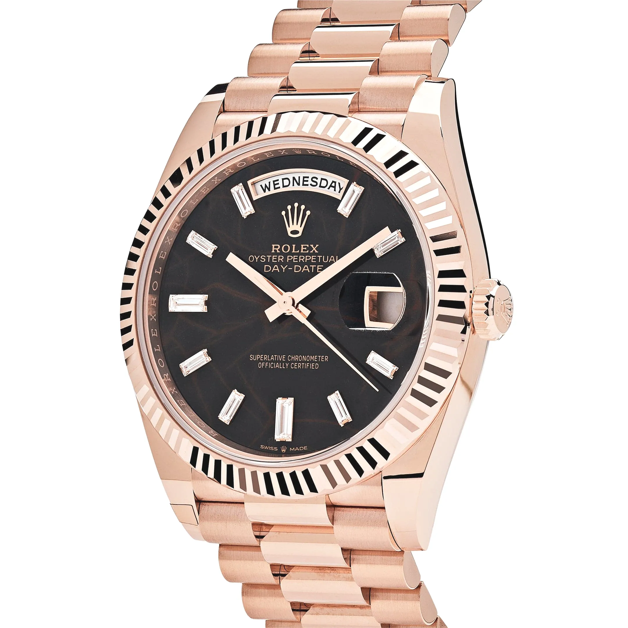 Rolex Day-Date 40 228235 Rose Gold Eisenkiesel Diamond Dial - Image 3