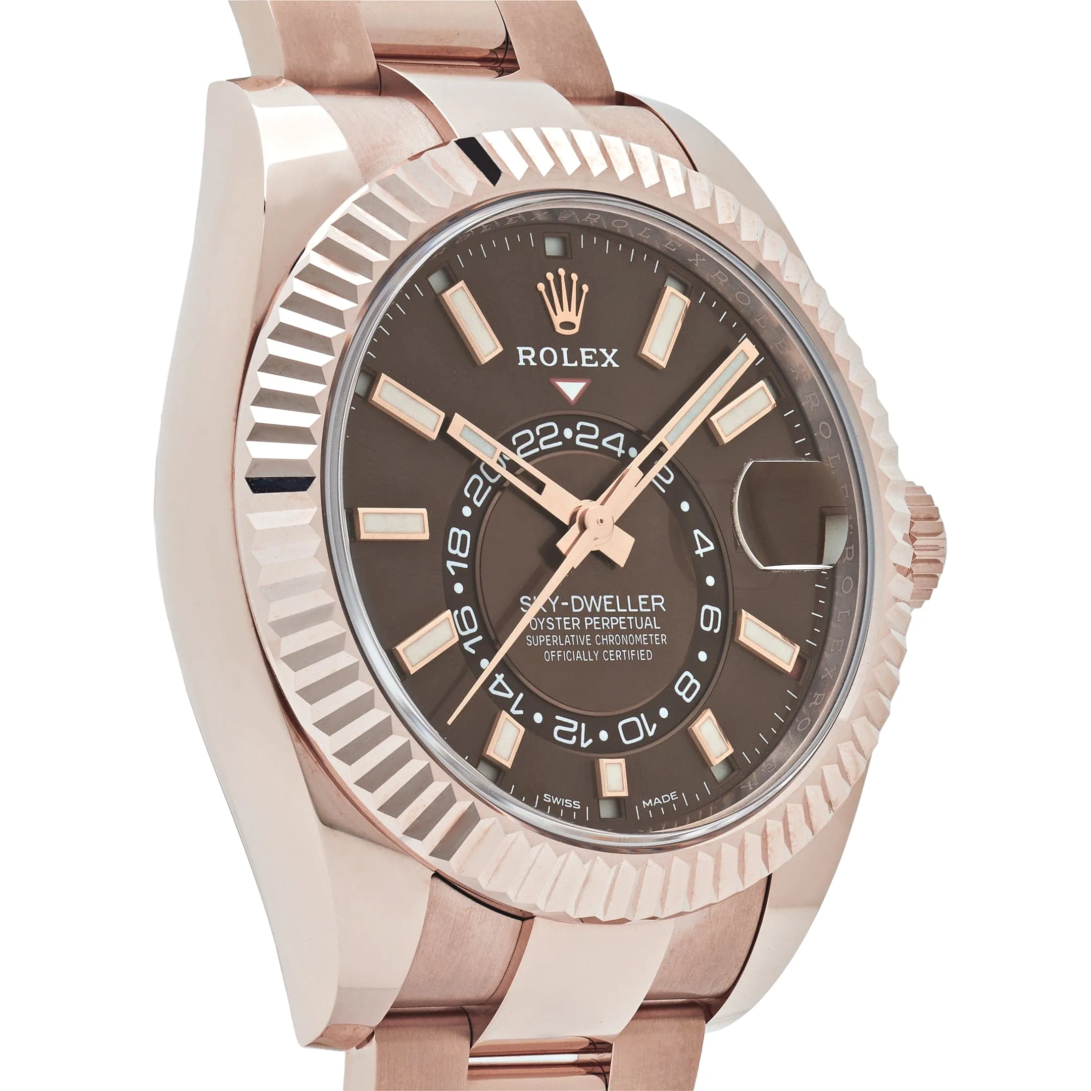Rolex Sky-Dweller 326935 Rose Gold Chocolate Dial Oyster 42mm - Image 4