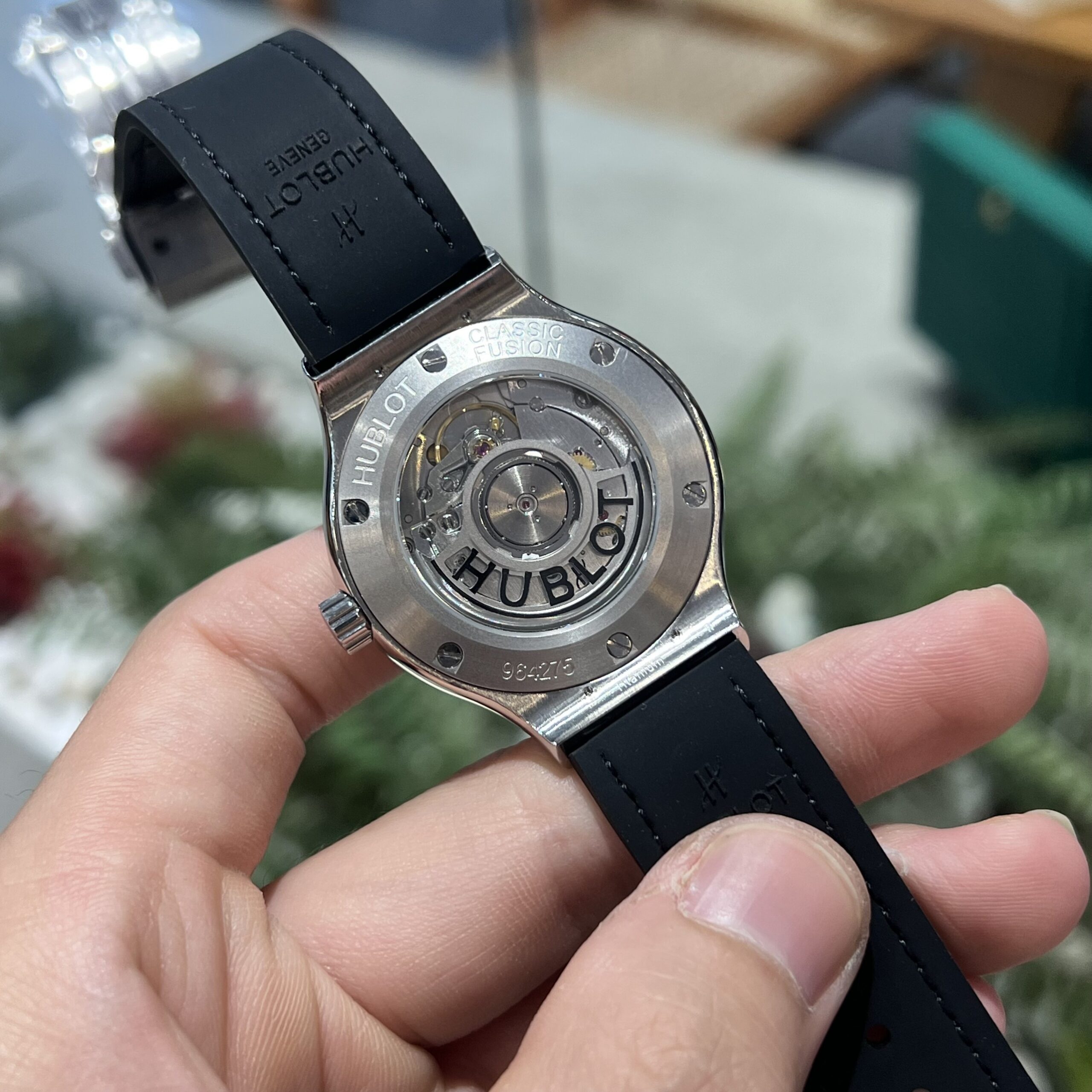 Hublot Classic Fusion Titanium Custom Diamonds Moissanite Black 38mm - Image 5