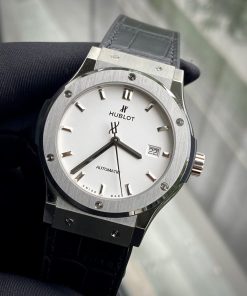 Alternative view of Hublot Classic Fusion Replica 11 Watch White Dial JJF Factory 42mm