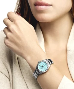 Alternative view of Rolex Oyster Perpetual 31 277200 ‘Ladies’ Stainless Steel Turquoise Dial