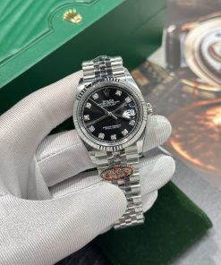 Alternative view of Rolex DateJust 126234 Replica Watches Clean Factory Black Dial 36mm
