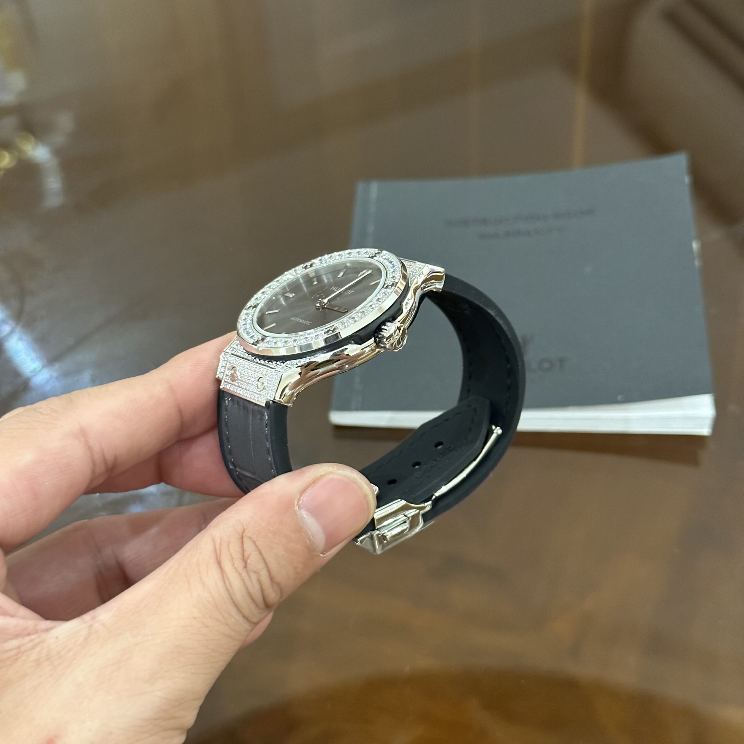 Hublot Classic Fusion Diamonds Gray Dial Watch 38mm - Image 5