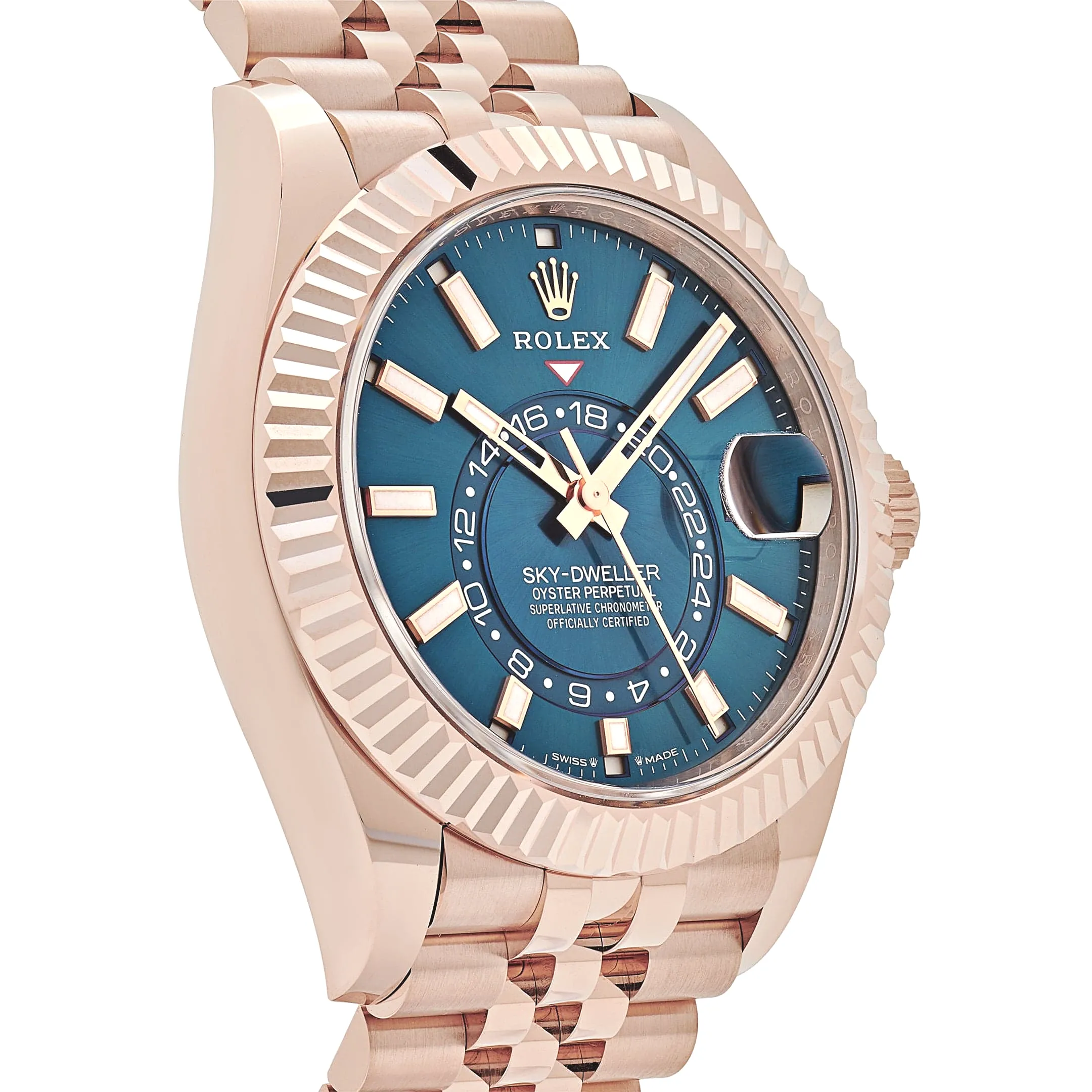 Rolex Sky-Dweller 336935 Everose Gold Blue Dial Jubilee 42mm - Image 4