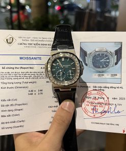 Patek Philippe Nautilus 5722G Custom Moissanite 40mm