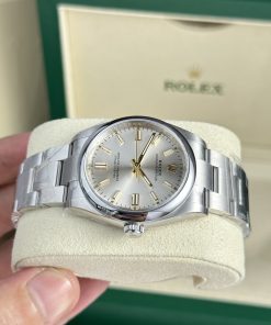 Alternative view of Rolex Oyster Perpetual 126000 Dial Silver Replica Watches Clean Factory 36mm