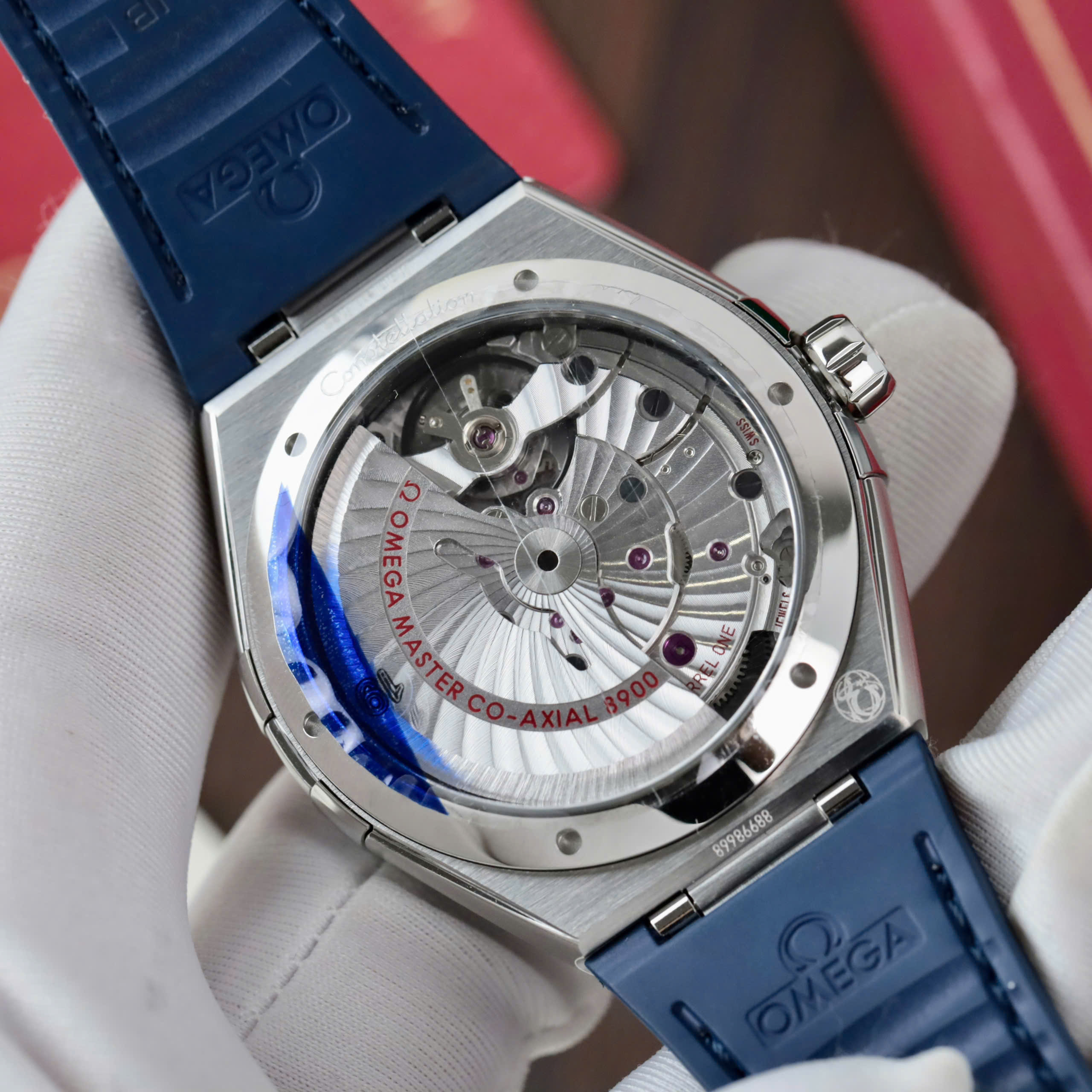 Omega Constellation Men’s Replica 11 with Blue Leather Strap VS Factory 41mm - Image 8