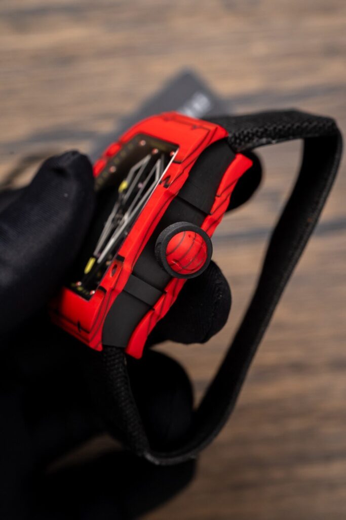 Richard Mille Best Replica Watch RM27-03 Tourbillon Red Carbon 42 Grams 44mm - Image 4