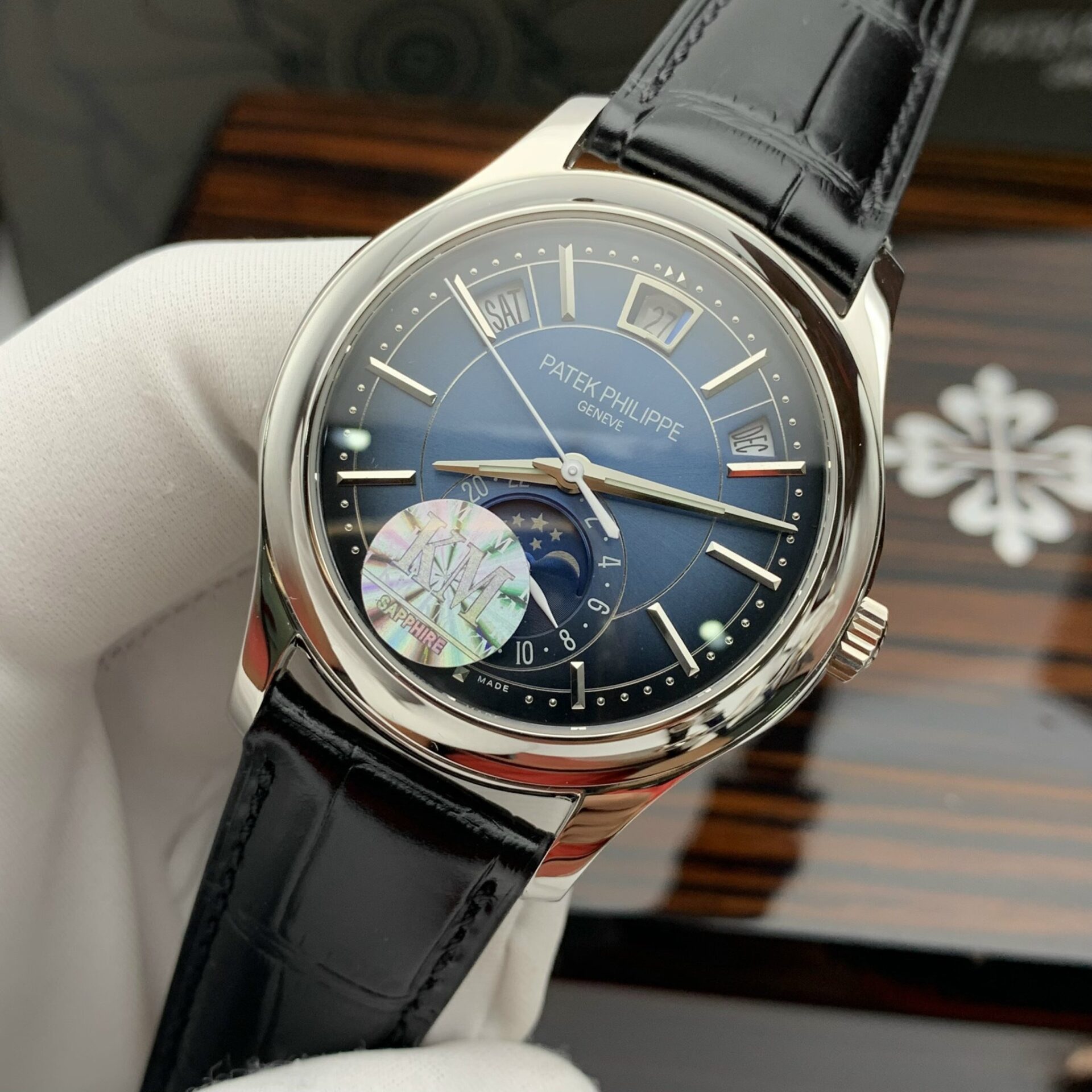 Patek Philippe Complications 5205 Blue Color Replica Watches KM Factory 40mm - Image 3