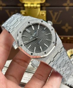Alternative view of Audemars Piguet Rep11 Watch Royal Oak 15410 Frosted Gray Dial Factory APS 41mm