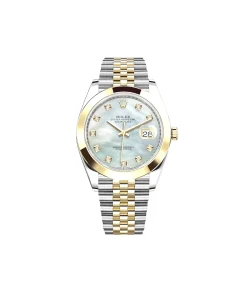 Rolex Datejust 41 126303 Stainless Steel Yellow Gold Mother of Pearl Diamond Dial Jubilee