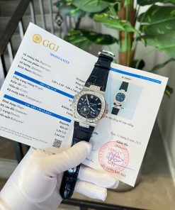 Patek Philippe Nautilus 5724 Rep 11 Watch Custom Moissanite Diamonds 40mm