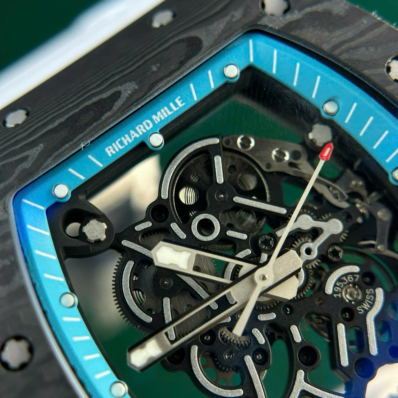 Richard Mille Carbon Crafting NTPT RM055 White Rubber Strap Factory ZF 49.9×42.7mm - Image 12