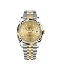 Rolex Datejust 41 126333 Yellow Gold Stainless Steel Champagne Dial Jubilee