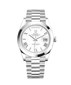 Rolex Day-Date 40 228206 Platinum White Dial