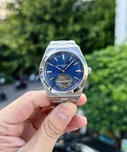 Alternative view of Vacheron Constantin Overseas 6000V Tourbillon Sliver Replica 42.5mm