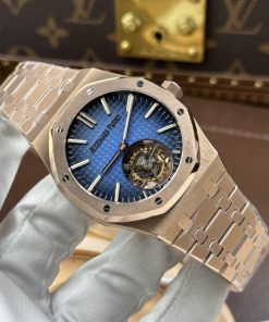 Alternative view of Audemars Piguet Replica 11 Royal Oak Flying Tourbillon 26730 Blue Ombre Dial 41mm