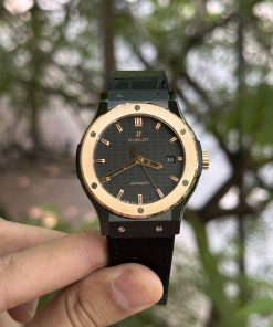 Alternative view of Hublot Classic Fusion Ceramic Demi Carbon Dial Replica Watch JJZ 42mm