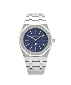 Audemars Piguet Royal Oak 16202BC.OO.1240BC.02 ‘Jumbo’ Extra-Thin White Gold Grainy Blue Dial