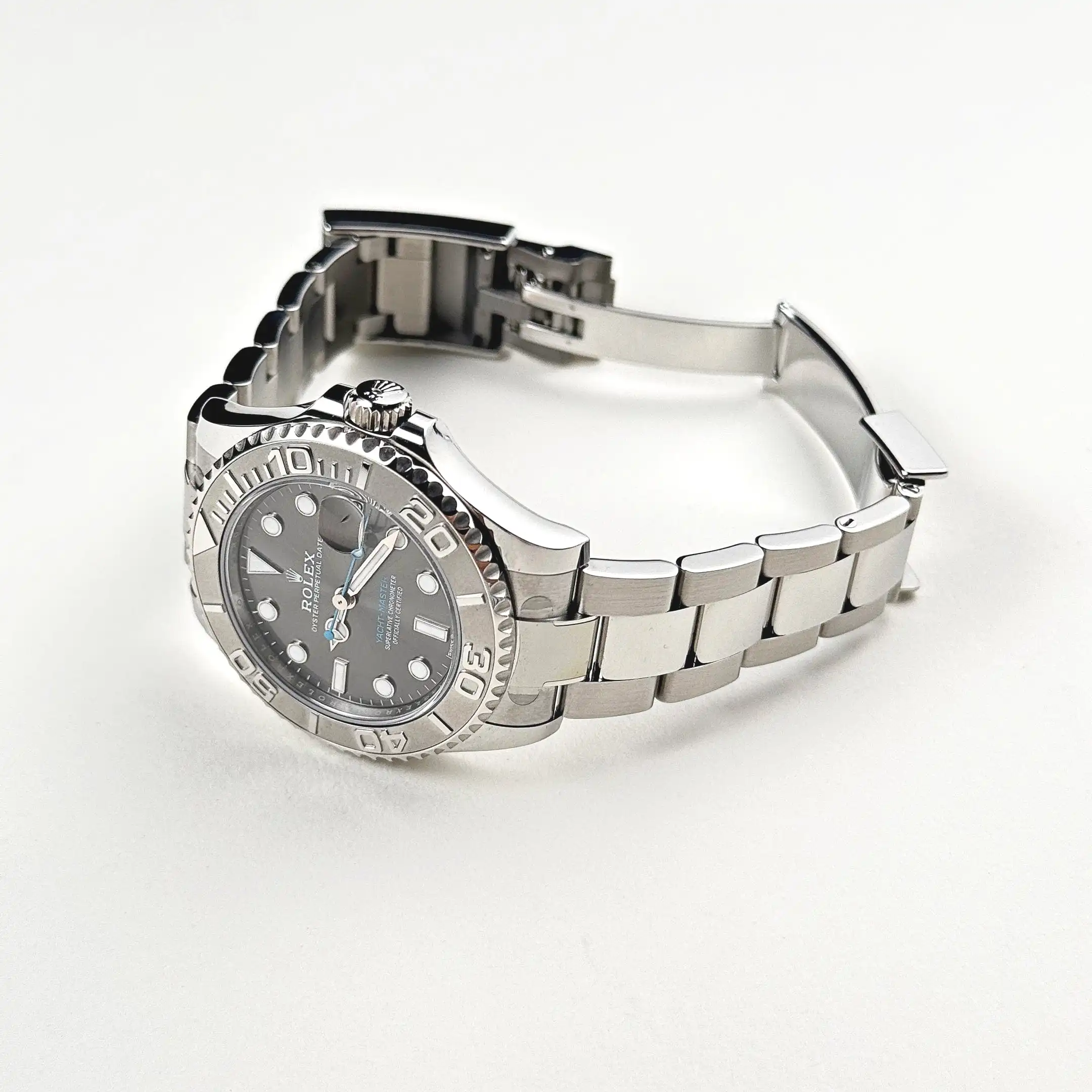Rolex Yacht-Master 37 268622 Stainless Steel/Platinum Rhodium Dial - Image 4