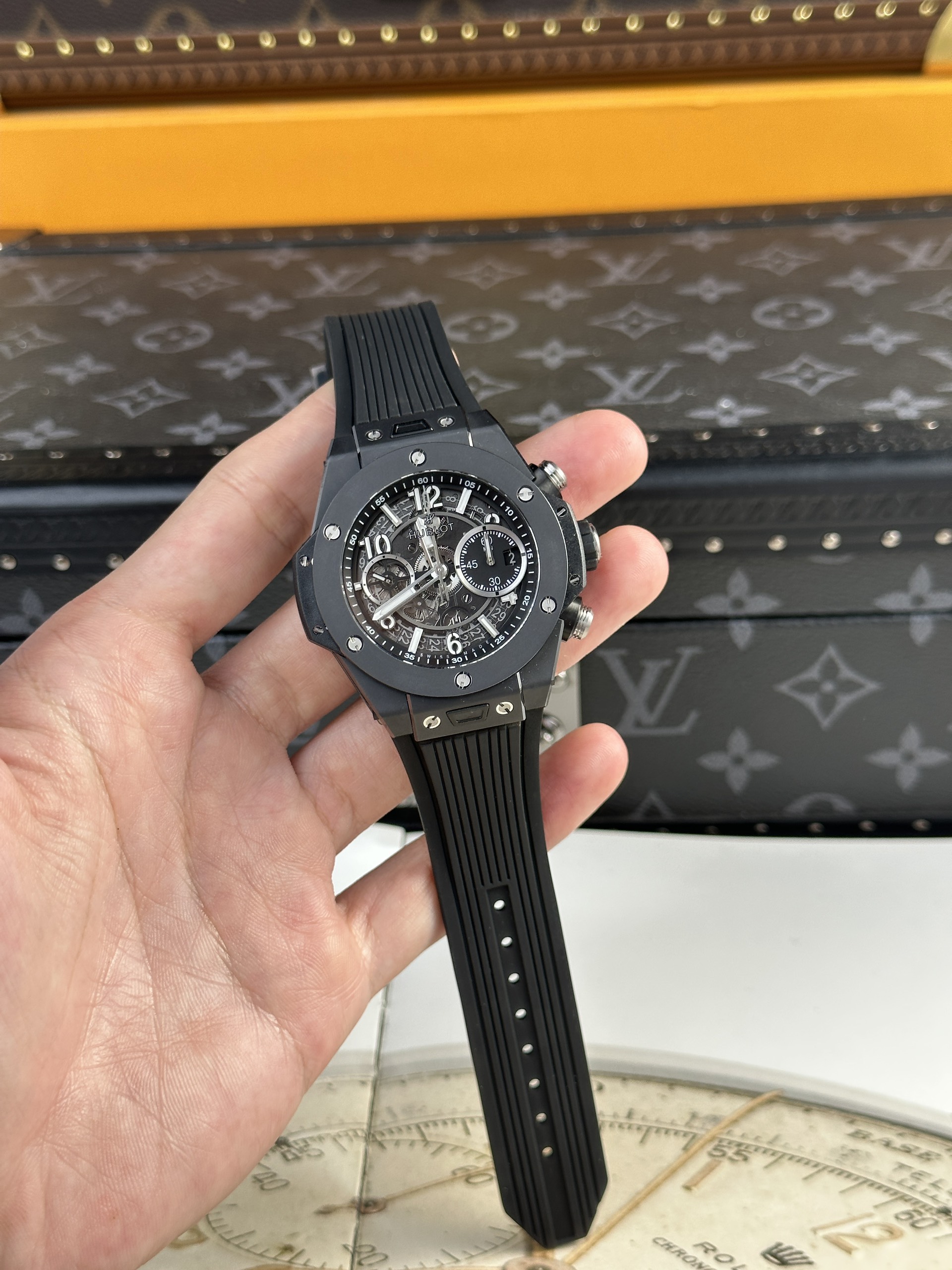 Hublot Big Bang Unico Black Ceramic Replica Watch BBF Factory 42mm - Image 2