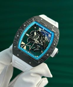 Alternative view of Richard Mille Carbon Crafting NTPT RM055 White Rubber Strap Factory ZF 49.9×42.7mm