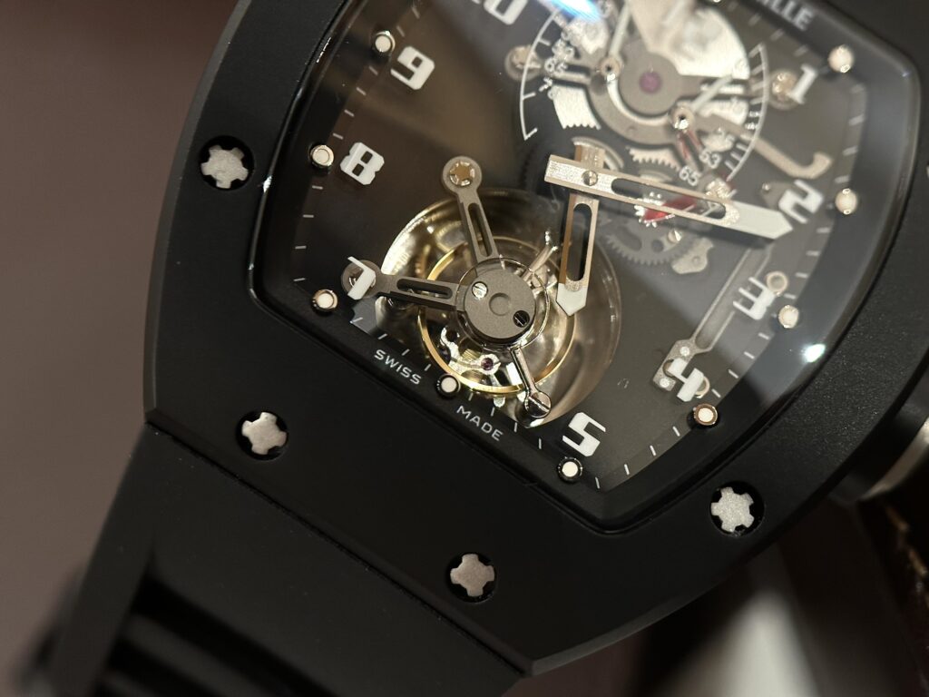 Replica Richard Mille Watch RM001 Tourbillon Black Ceramic 42mm - Image 2