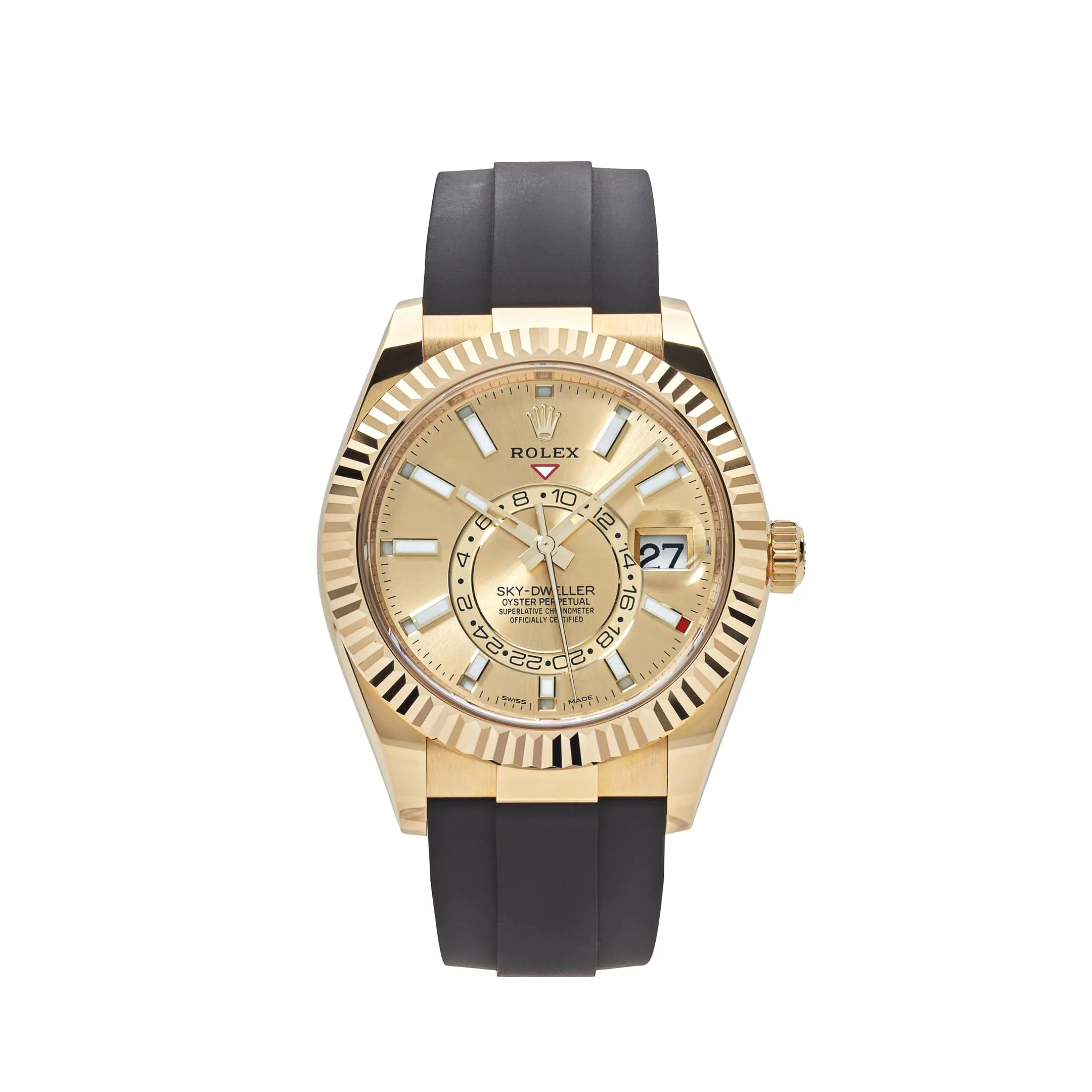 Rolex Sky-Dweller 326238 Yellow Gold Champagne 42mm