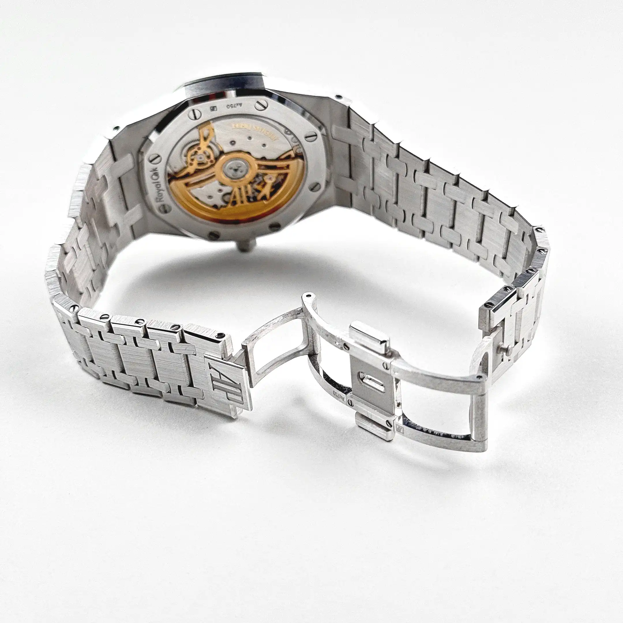 Audemars Piguet Royal Oak 16202BC.OO.1240BC.02 ‘Jumbo’ Extra-Thin White Gold Grainy Blue Dial - Image 10