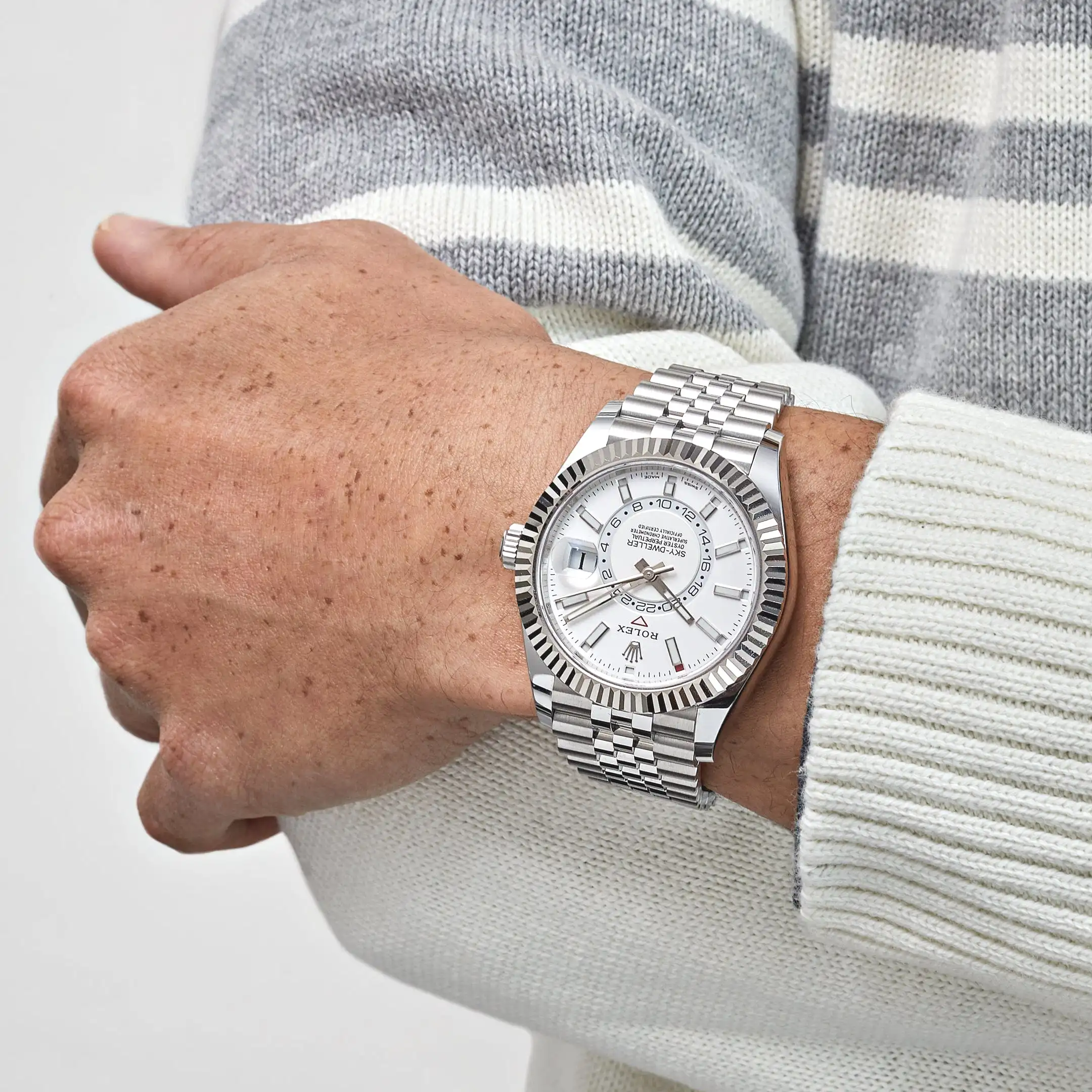 Rolex Sky-Dweller 336934 Stainless Steel White Dial Jubilee 42mm - Image 2