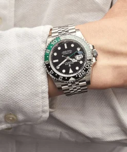 Alternative view of Rolex GMT-Master II 126720VTNR ‘Sprite’ Lefty Stainless Steel Jubilee 40mm