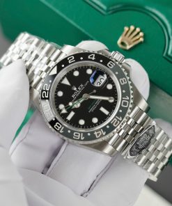 Alternative view of Rolex GMT-Master II 126710GRNR Bruce Wayne Rep11 Watch Factory Clean 40mm
