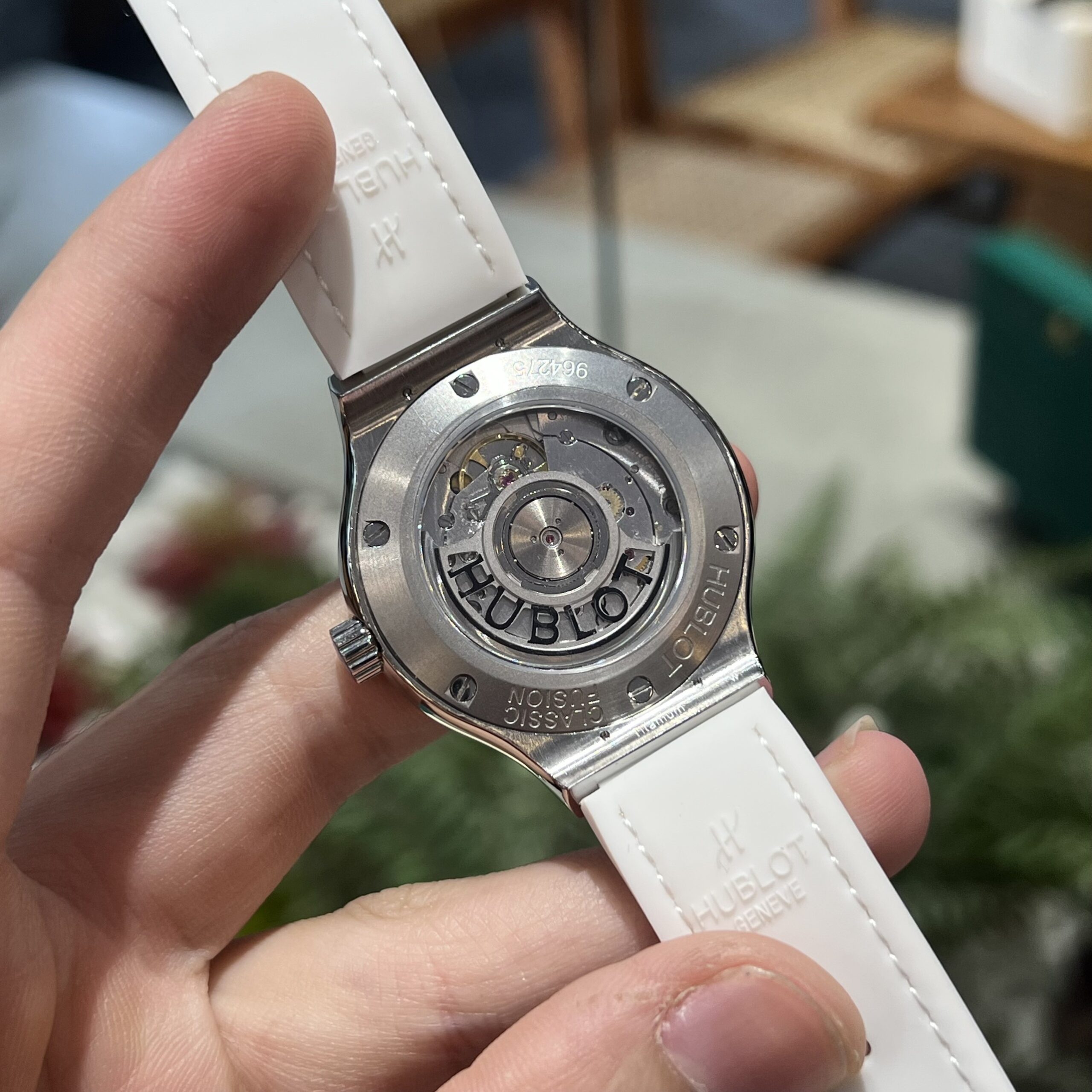 Hublot Classic Fusion Titanium Custom Full Diamonds Moissanite White 38mm - Image 5