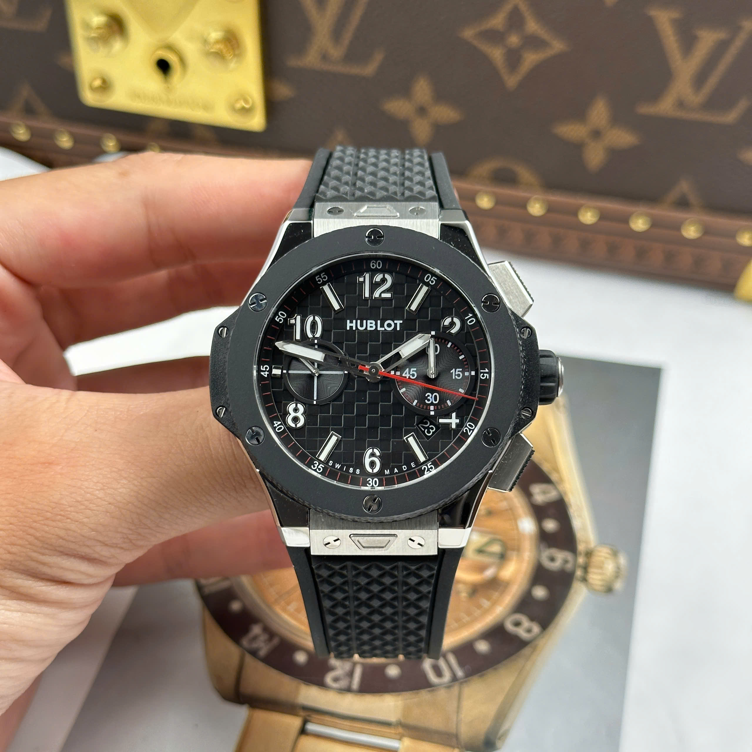 Hublot Big Bang 20th Anniversary Watch Black Ceramic Bezel BBA Factory 43mm