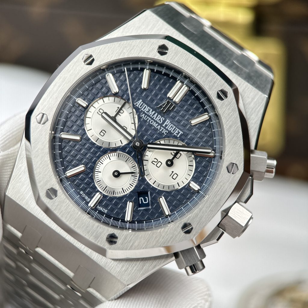 Đồng Hồ Audemars Piguet Rep11 Royal Oak Chronograph 26331 Mặt Xanh Blue Nhà Máy APS 41mm
