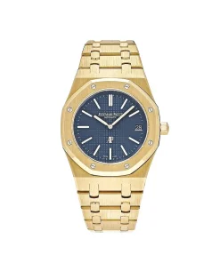 Audemars Piguet Royal Oak 15202BA.OO.1240BA.01 ‘Jumbo’ Extra Thin Yellow Gold Blue Dial